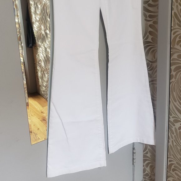 NWT Michael Kors White Flare Leg Jeans Sz4 - Picture 10 of 11